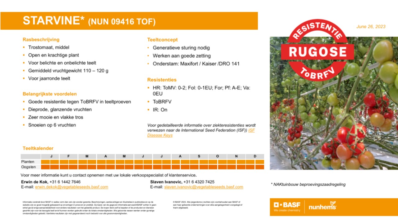 BASF Nunhems | Variety proFILE BASF Nunhems | Variety proFILE